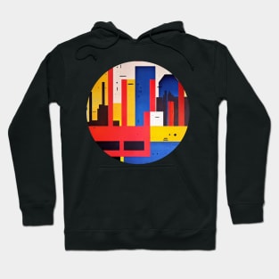 Abstract colorful geometric shapes, native colors of the 60s Hoodie